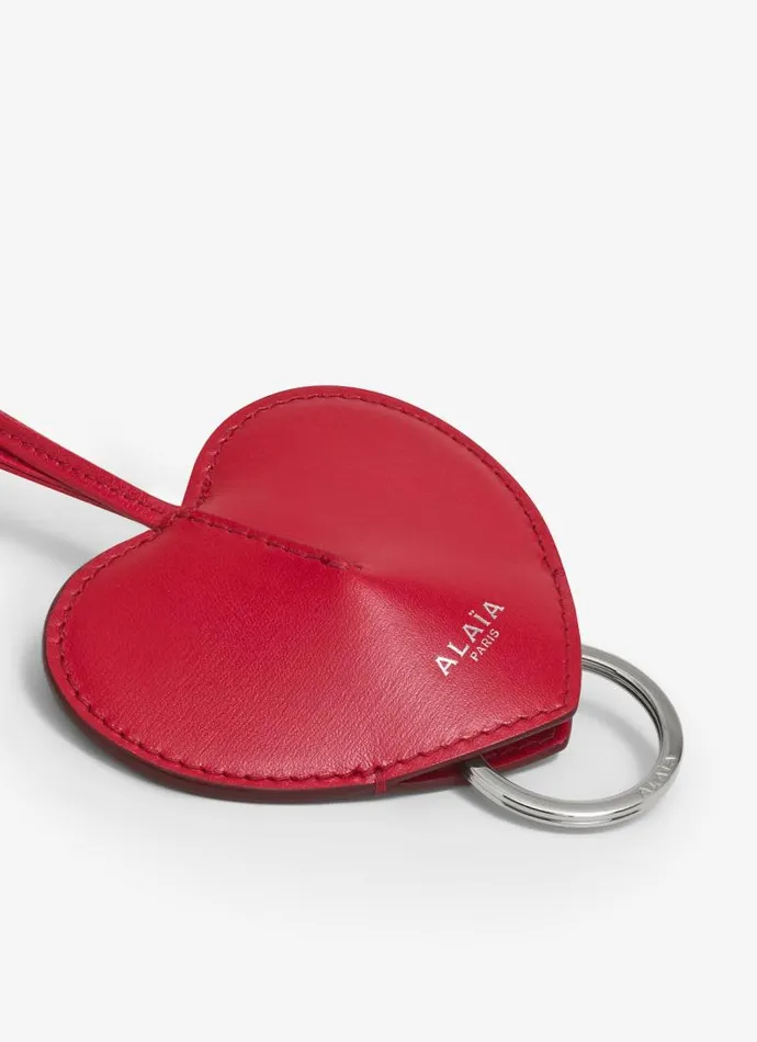 Alaa Small Leather Goods LE CUR BELL KEY HOLDER IN CALFSKIN Lacquer Red 8211 Women