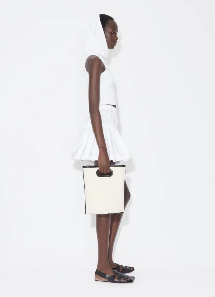 Alaa Tops and Shirts HOODED KNIT CROP TOP White 8211 Women