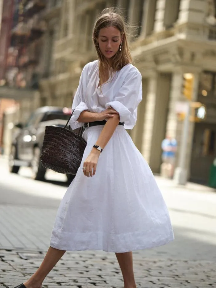 Alex Mill Dresses Skirts Standard Skirt In Linen White 8211 Women