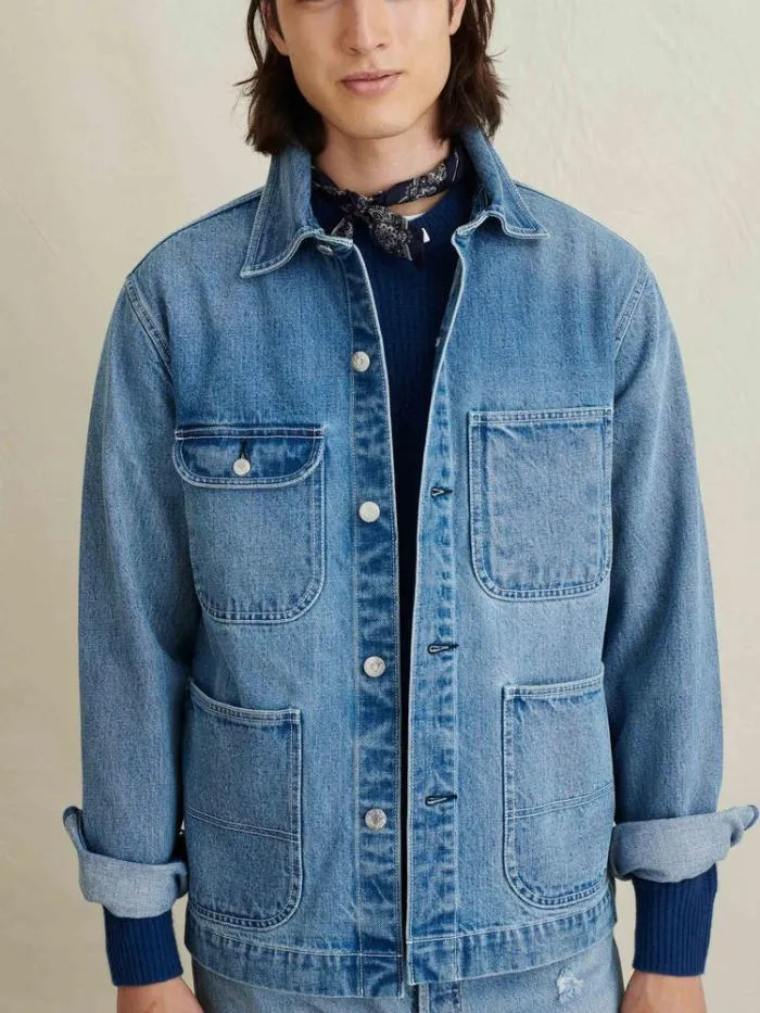 Alex Mill Jackets Coats Work Jacket In Vintage Wash Denim 8211 Men