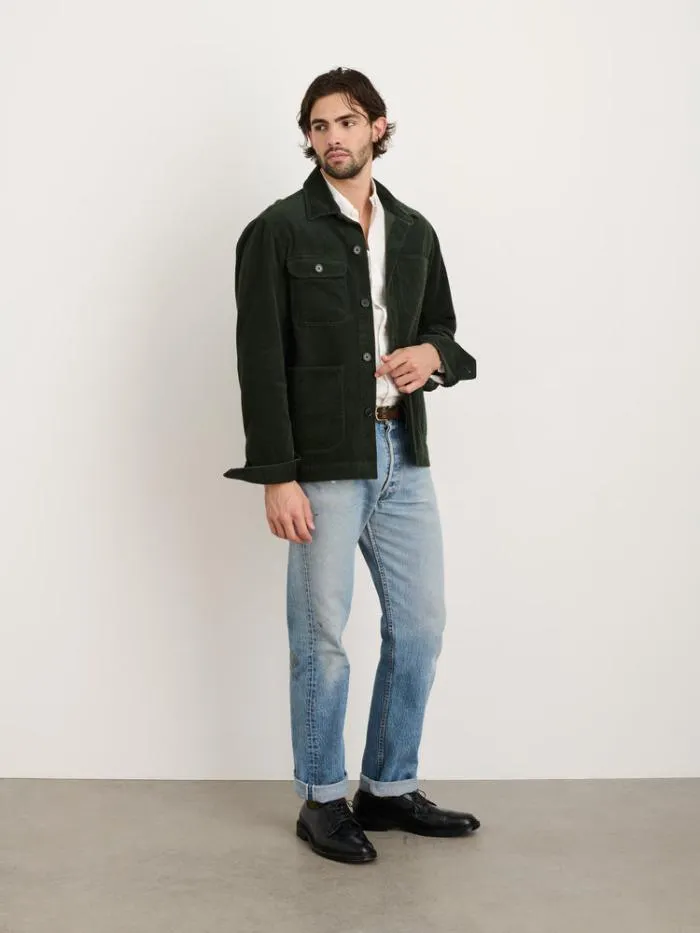 Alex Mill Jackets Coats Work Jacket In Wide Wale Corduroy Forest 8211 Men