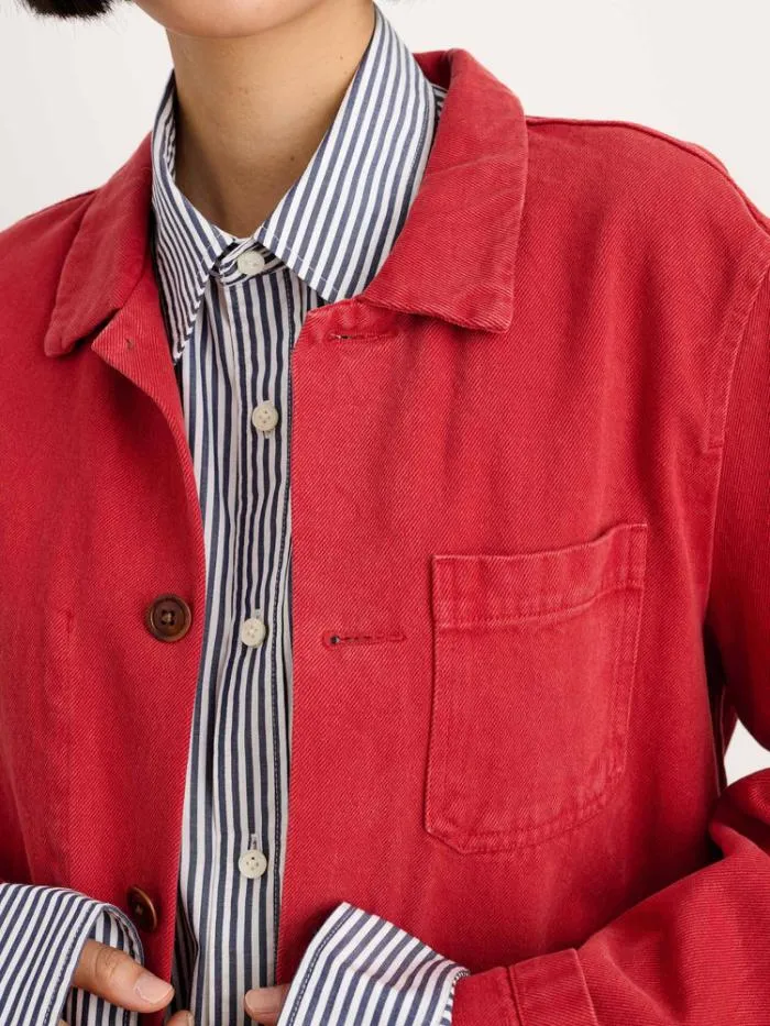 Alex Mill Jackets Outerwear Britt Work Jacket In Recycled Denim Paprika 8211 Women