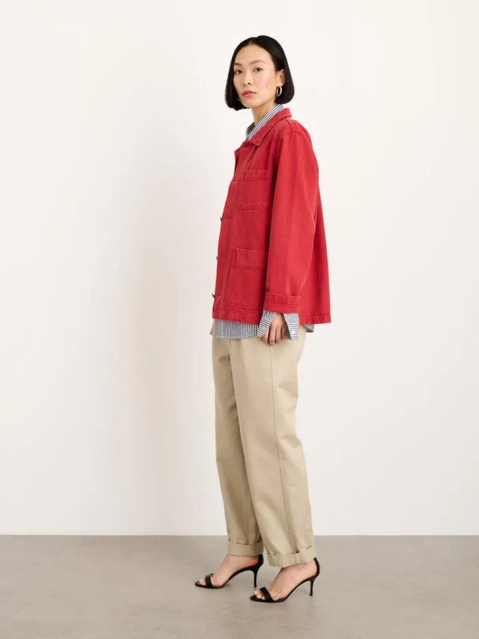 Alex Mill Jackets Outerwear Britt Work Jacket In Recycled Denim Paprika 8211 Women