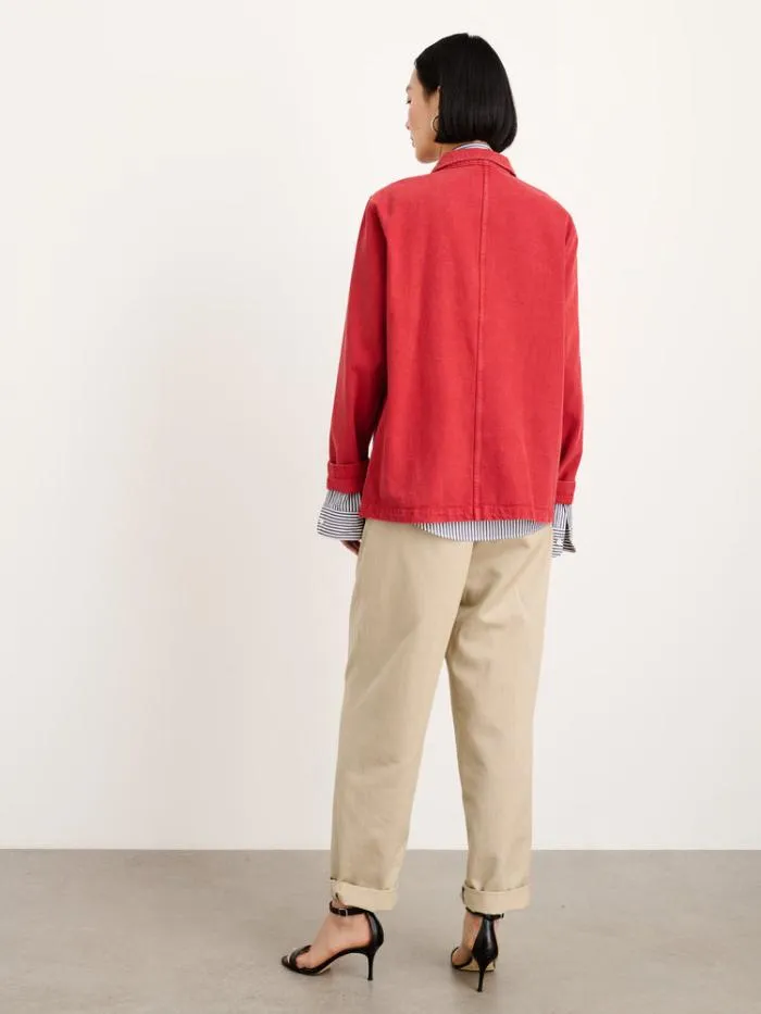 Alex Mill Jackets Outerwear Britt Work Jacket In Recycled Denim Paprika 8211 Women
