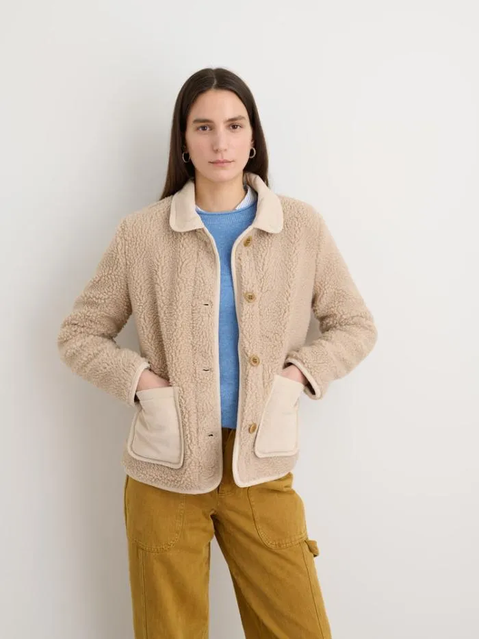 Alex Mill Jackets Outerwear Marley Jacket In Sherpa Natural 8211 Women
