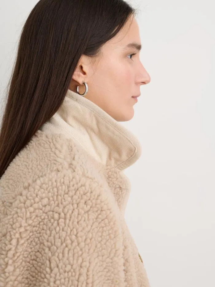 Alex Mill Jackets Outerwear Marley Jacket In Sherpa Natural 8211 Women