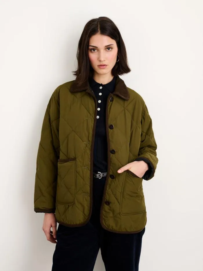 Alex Mill Jackets Outerwear Quinn Quilted Jacket In Nylon Military Green 8211 Women