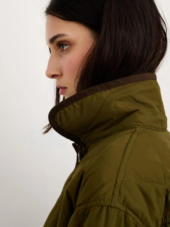 Alex Mill Jackets Outerwear Quinn Quilted Jacket In Nylon Military Green 8211 Women
