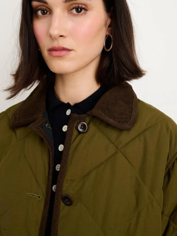 Alex Mill Jackets Outerwear Quinn Quilted Jacket In Nylon Military Green 8211 Women