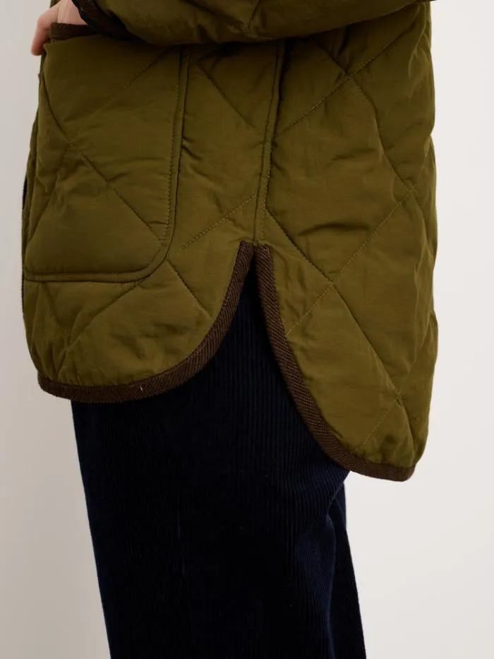 Alex Mill Jackets Outerwear Quinn Quilted Jacket In Nylon Military Green 8211 Women