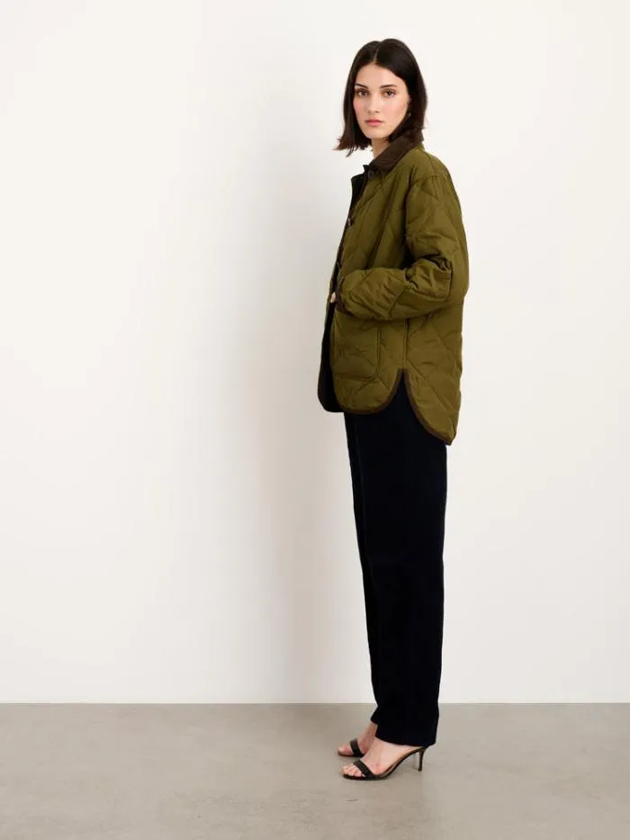 Alex Mill Jackets Outerwear Quinn Quilted Jacket In Nylon Military Green 8211 Women