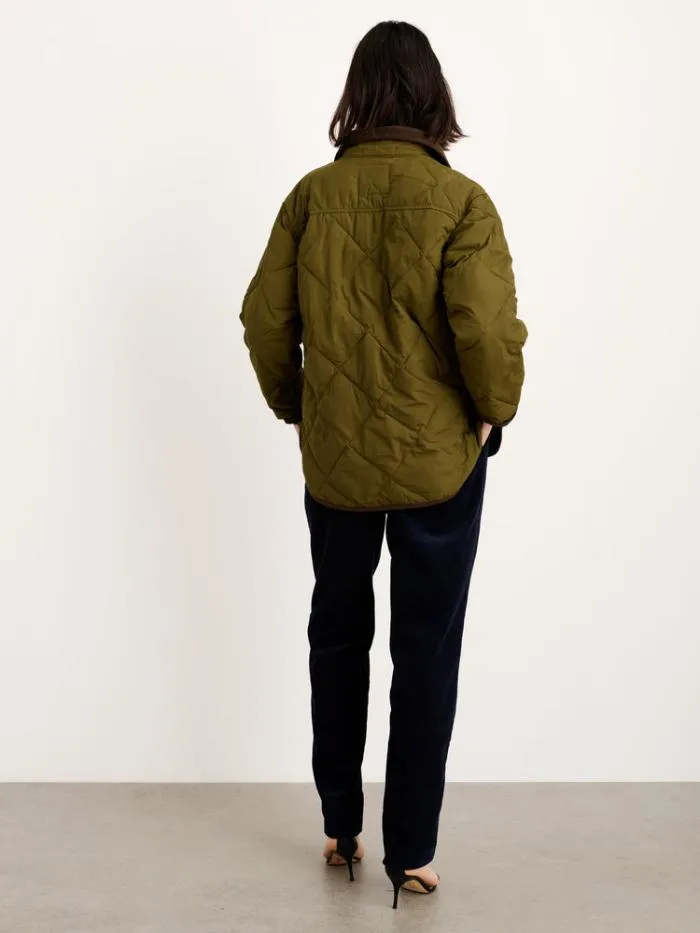 Alex Mill Jackets Outerwear Quinn Quilted Jacket In Nylon Military Green 8211 Women