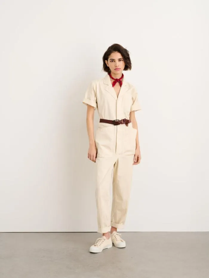 Alex Mill Jumpsuits Standard Short Sleeve Jumpsuit Oatmilk 8211 Women