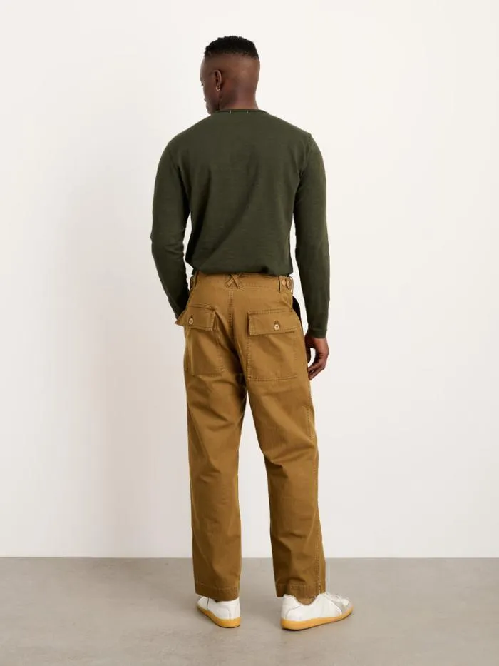 Alex Mill Pants Field Pant In Herringbone Dark Khaki 8211 Men