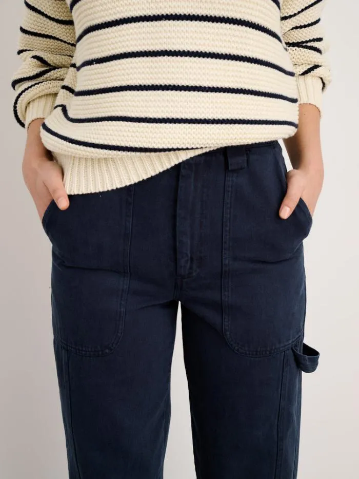 Alex Mill Pants Phoebe Pant In Recycled Denim Navy 8211 Women