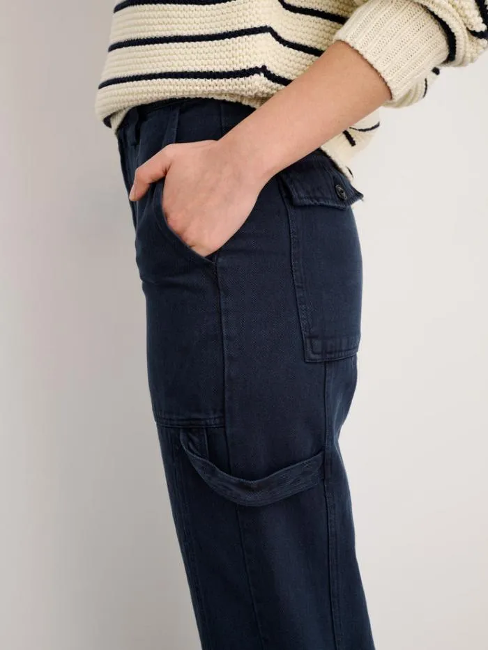 Alex Mill Pants Phoebe Pant In Recycled Denim Navy 8211 Women