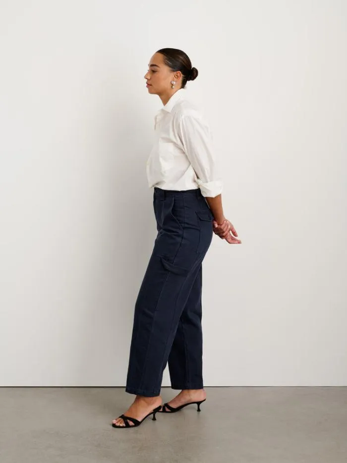 Alex Mill Pants Phoebe Pant In Recycled Denim Navy 8211 Women