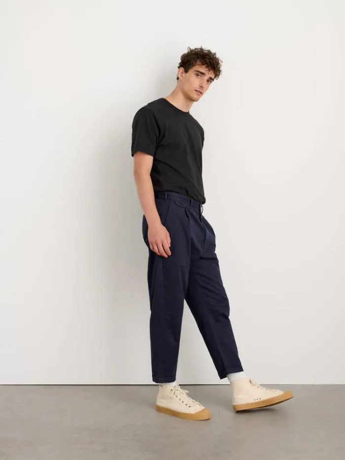 Alex Mill Pants Standard Pleated Pant In Chino Dark Navy 8211 Men