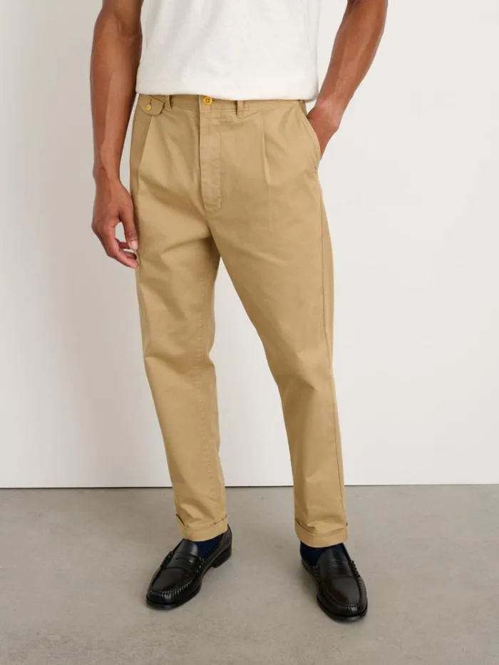 Alex Mill Pants Standard Pleated Pant In Chino Long Inseam Vintage Khaki 8211 Men