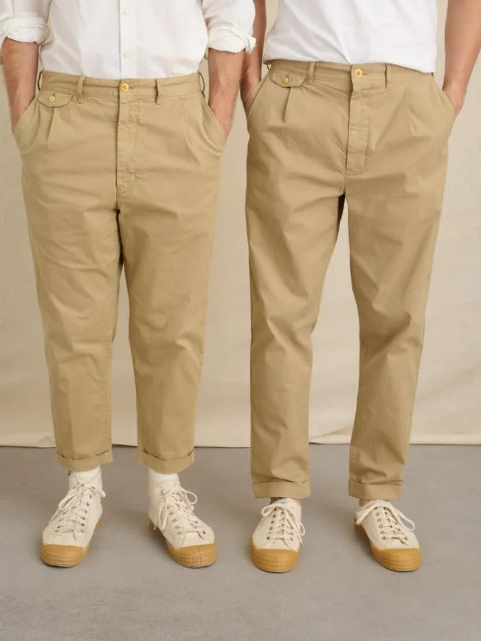 Alex Mill Pants Standard Pleated Pant In Chino Long Inseam Vintage Khaki 8211 Men