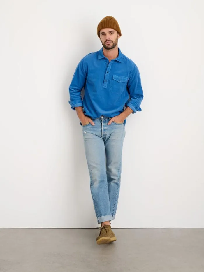 Alex Mill Shirts Carter Popover Shirt In Fine Wale Corduroy Aegean Blue 8211 Men