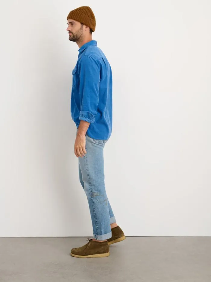 Alex Mill Shirts Carter Popover Shirt In Fine Wale Corduroy Aegean Blue 8211 Men
