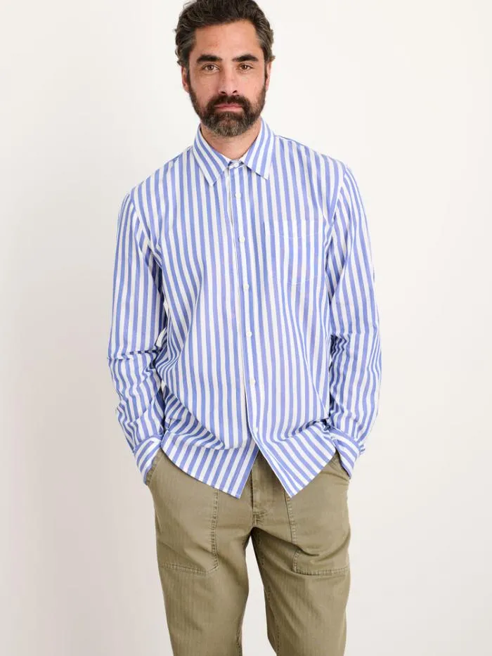 Alex Mill Shirts Mill Shirt In Wide Striped Portuguese Poplin Bluewhite 8211 Men