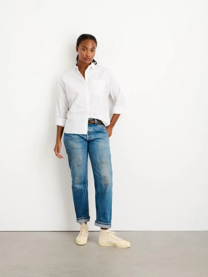 Alex Mill Shirts Tops Jo Shirt In Paper Poplin White 8211 Women