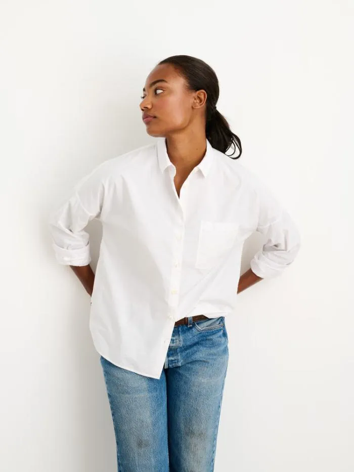 Alex Mill Shirts Tops Jo Shirt In Paper Poplin White 8211 Women