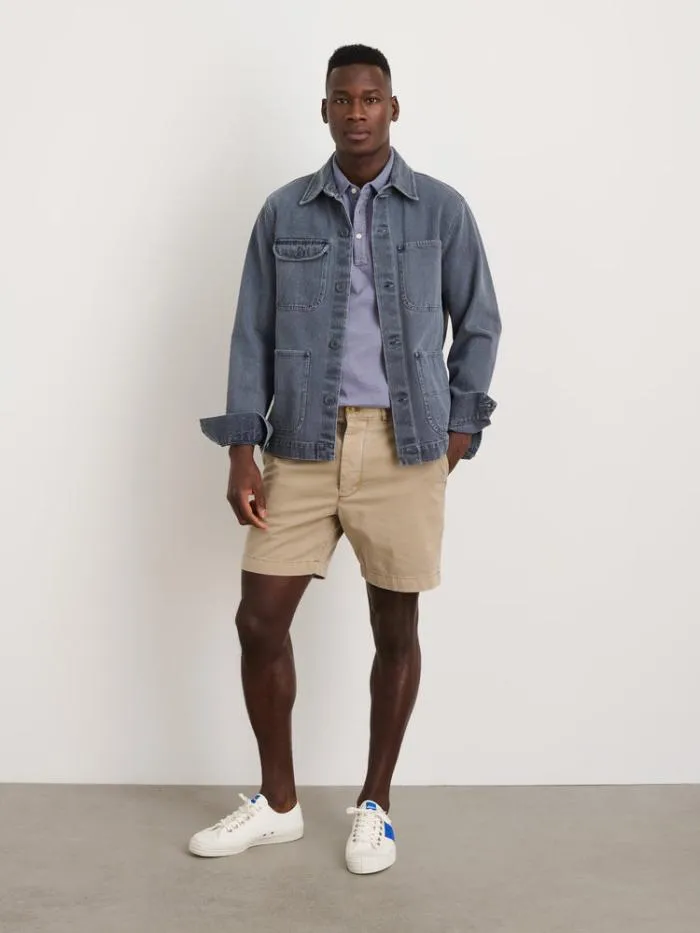 Alex Mill Shorts Flat Front Short In Vintage Washed Chino Faded Khaki 8211 Men
