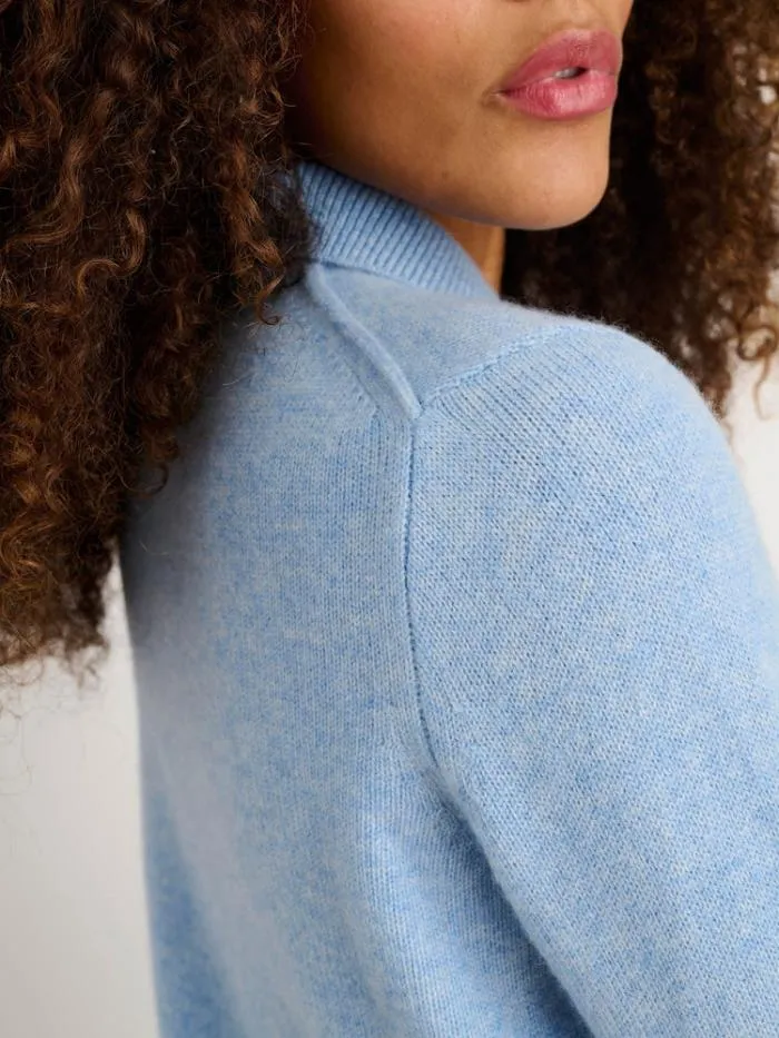 Alex Mill Sweaters Alice Polo In Cashmere Frost Blue 8211 Women