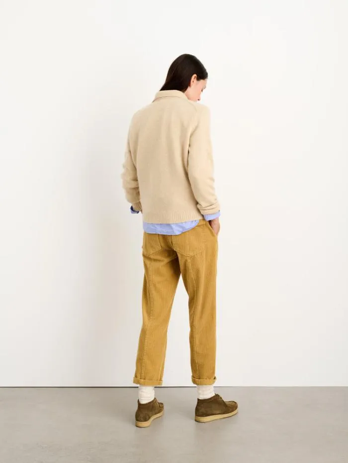 Alex Mill Sweaters Alice Polo In Cashmere Oatmeal 8211 Women