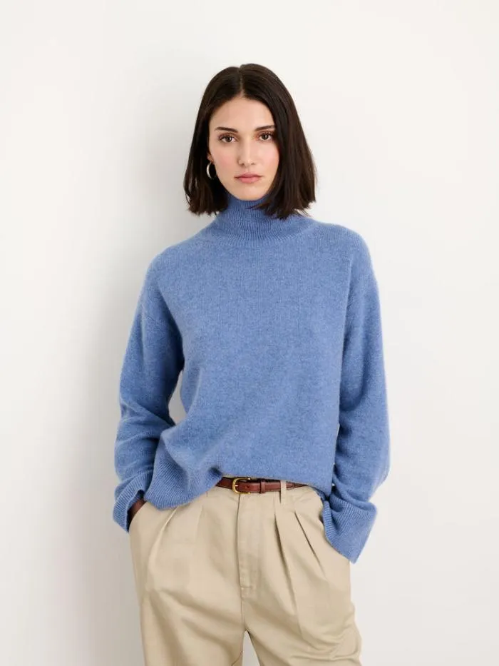 Alex Mill Sweaters Cecile Turtleneck In Cashmere Heather Blue 8211 Women