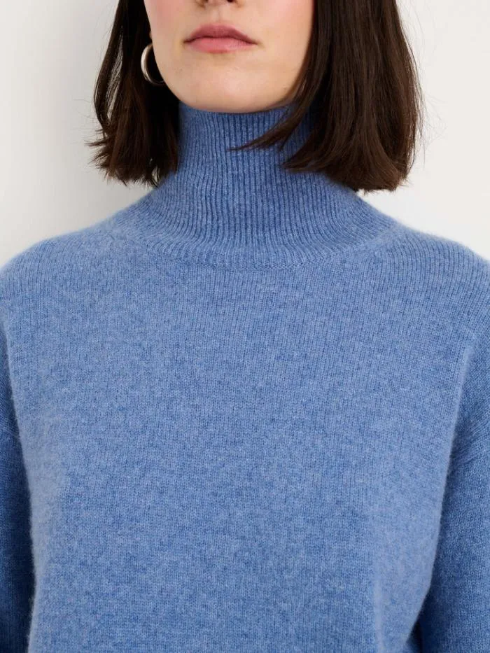 Alex Mill Sweaters Cecile Turtleneck In Cashmere Heather Blue 8211 Women