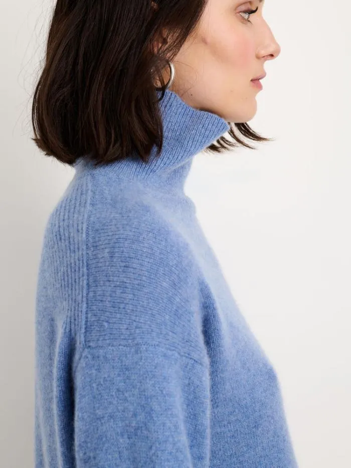 Alex Mill Sweaters Cecile Turtleneck In Cashmere Heather Blue 8211 Women