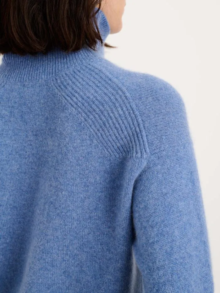 Alex Mill Sweaters Cecile Turtleneck In Cashmere Heather Blue 8211 Women