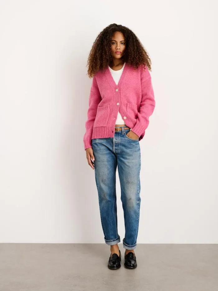 Alex Mill Sweaters Emma Cardigan In Lambswool Pink 8211 Women