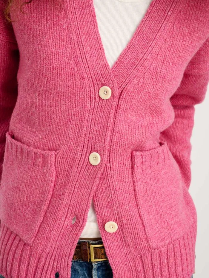 Alex Mill Sweaters Emma Cardigan In Lambswool Pink 8211 Women