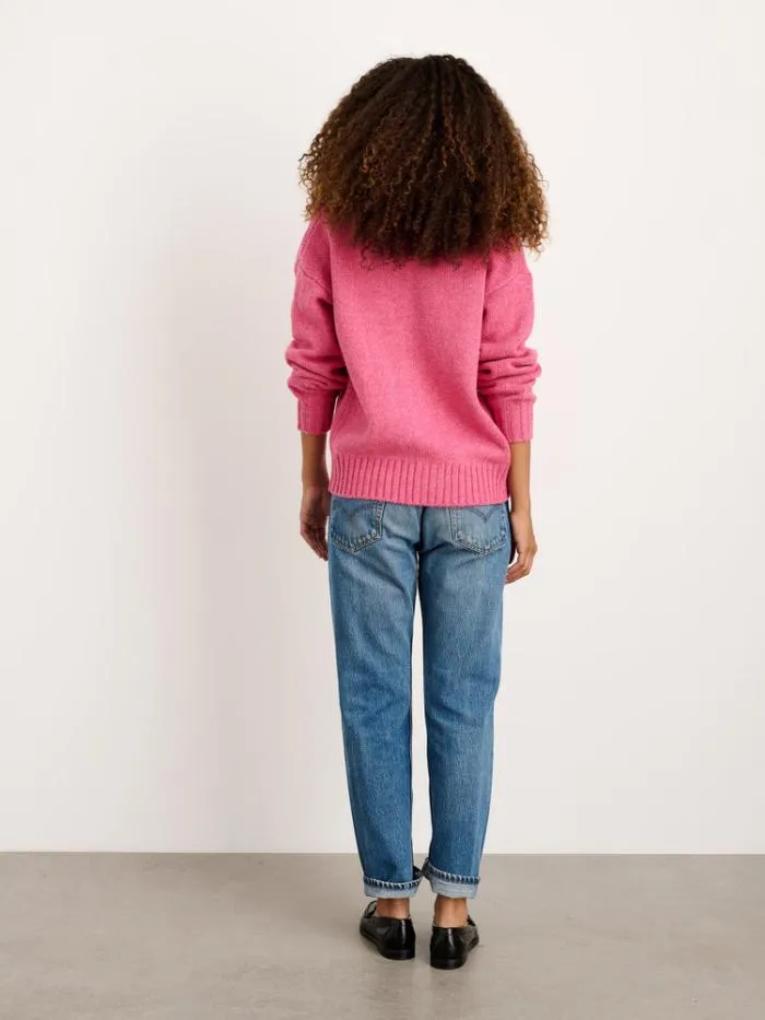Alex Mill Sweaters Emma Cardigan In Lambswool Pink 8211 Women