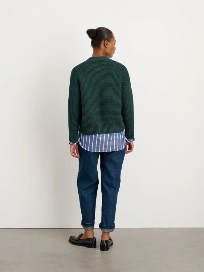 Alex Mill Sweaters Nico Cardigan In Cotton Dark Spruce 8211 Women