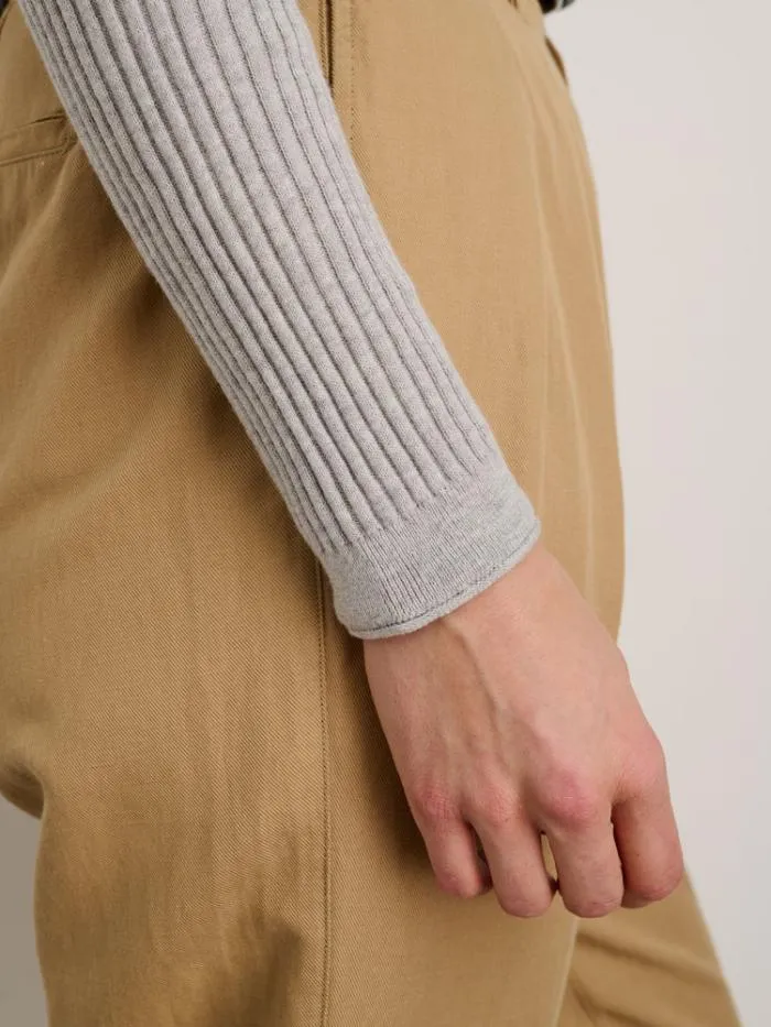 Alex Mill Sweaters Ribbed Crewneck Sweater Heather Grey 8211 Women