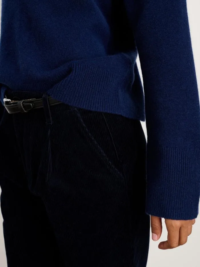Alex Mill Sweaters Rowan VNeck In Cashmere Midnight Navy 8211 Women