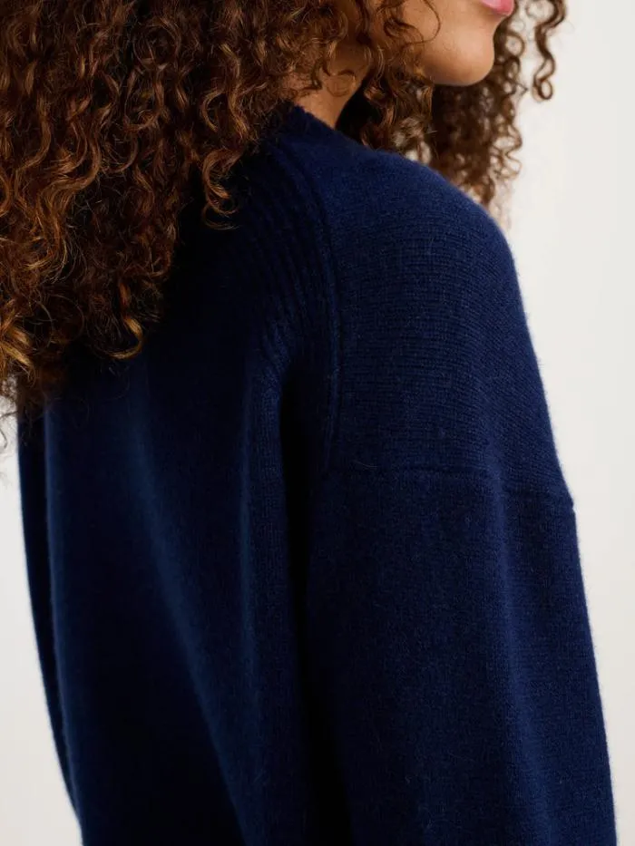 Alex Mill Sweaters Rowan VNeck In Cashmere Midnight Navy 8211 Women