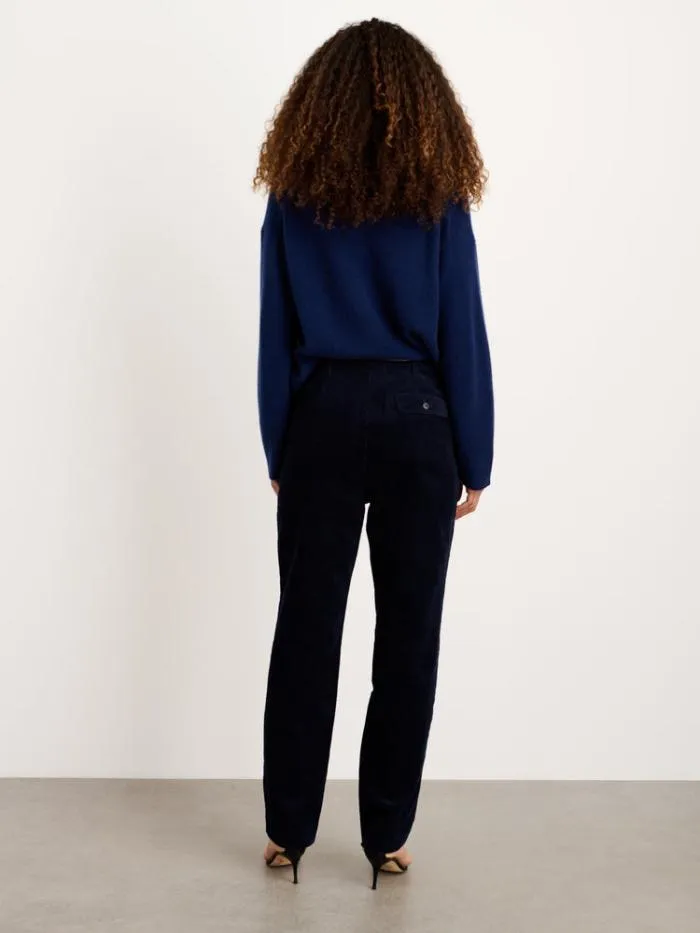 Alex Mill Sweaters Rowan VNeck In Cashmere Midnight Navy 8211 Women
