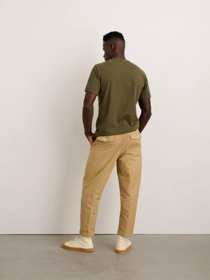 Alex Mill Tees Polos Standard Pocket Tee In Slub Cotton Faded Deep Olive 8211 Men