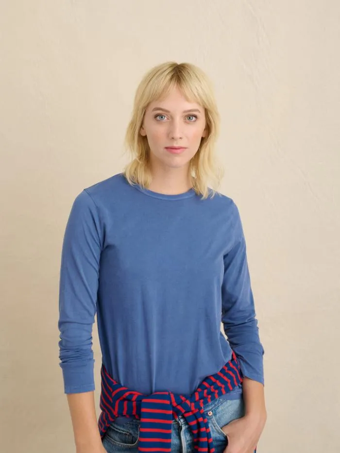 Alex Mill Tees Tanks Frank Long Sleeve Tee In 40039S Jersey Dusty Blue 8211 Women