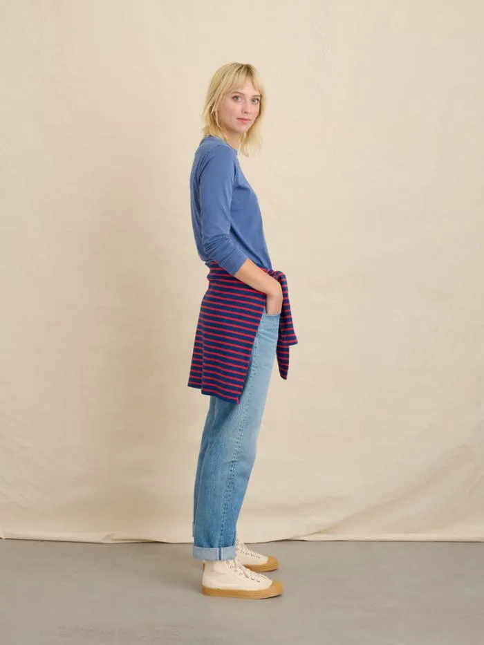 Alex Mill Tees Tanks Frank Long Sleeve Tee In 40039S Jersey Dusty Blue 8211 Women