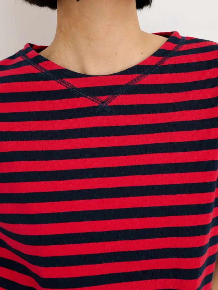 Alex Mill Tees Tanks Lakeside Striped Tee Rednavy Bold Stripe 8211 Women