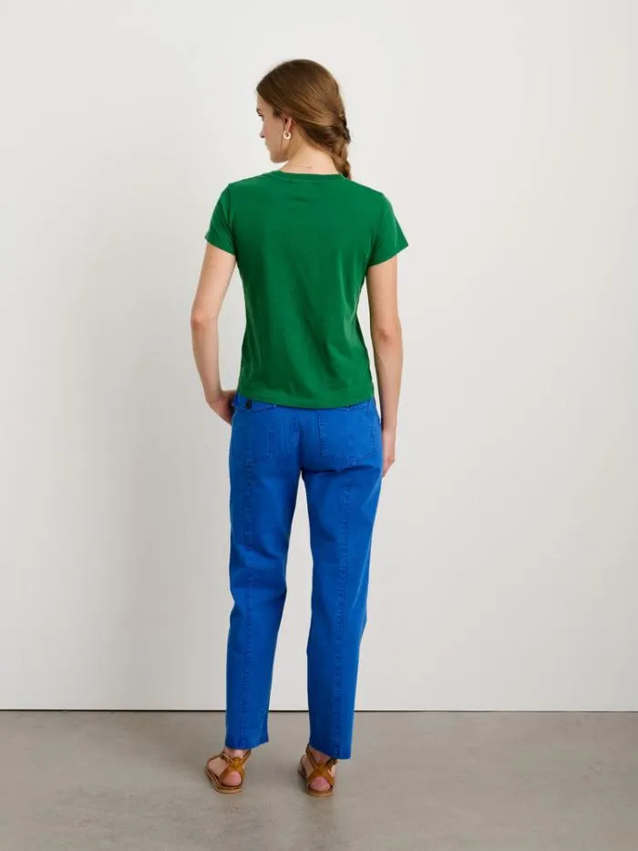 Alex Mill Tees Tanks Prospect Tee In 40039S Jersey Forest Green 8211 Women