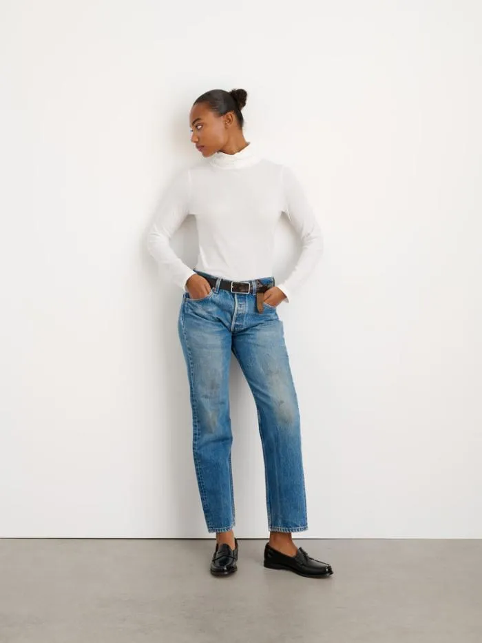 Alex Mill Tees Tanks Turtleneck In 40s Jersey White 8211 Women